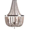 Dumas 3-Light Wood Bead Chandelier Home